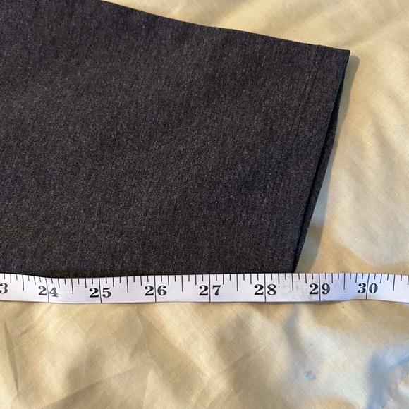 NEW PHOTOS! LEGGINGS, FLAT WAISTBAND, ASH GREY MIX, SIZE 4X, PULL ON, COTTON/ELA - Picture 4 of 8